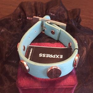 Express Faux Leather Bracelet with Metal studs